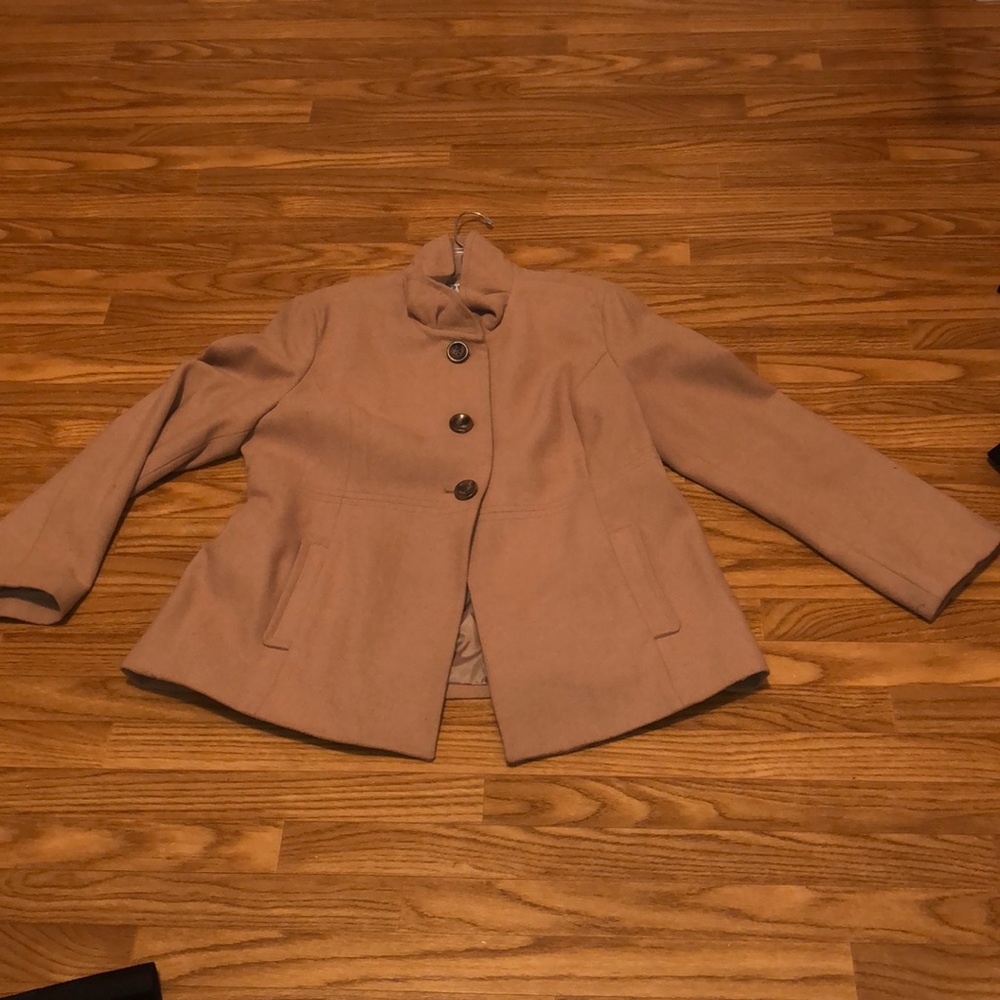 Camel colored pea coat by Old Navy